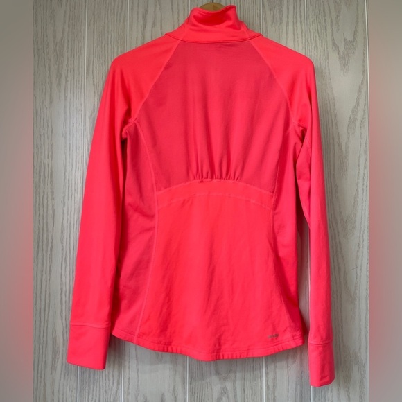 Adidas Long Sleeve 1/2 Zip Performance Jacket Sz Medium Neon Pink EUC - Picture 4 of 4